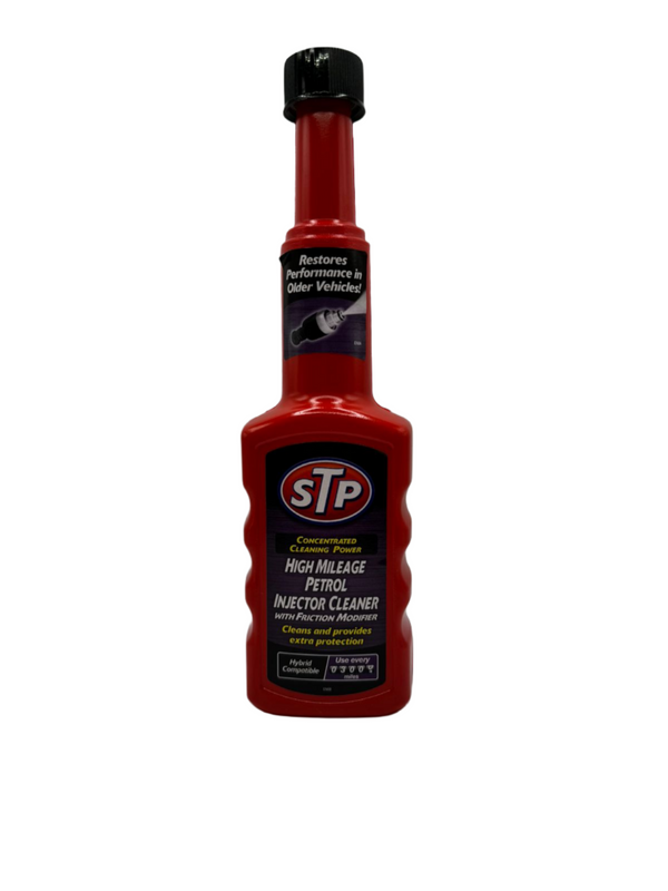 STP HIGH MILEAGE PETROL INJECTOR CLEANER 200ML