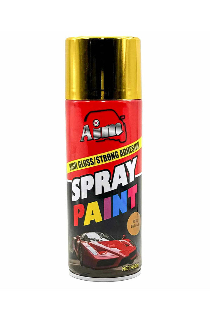 Aim High Gloss Spray Paint Bright Gold - 450ml