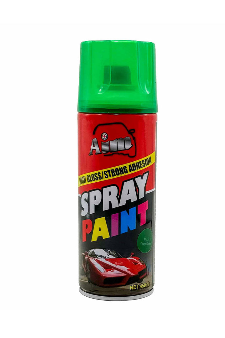 Aim High Gloss Spray Paint Grass Green - 450ml