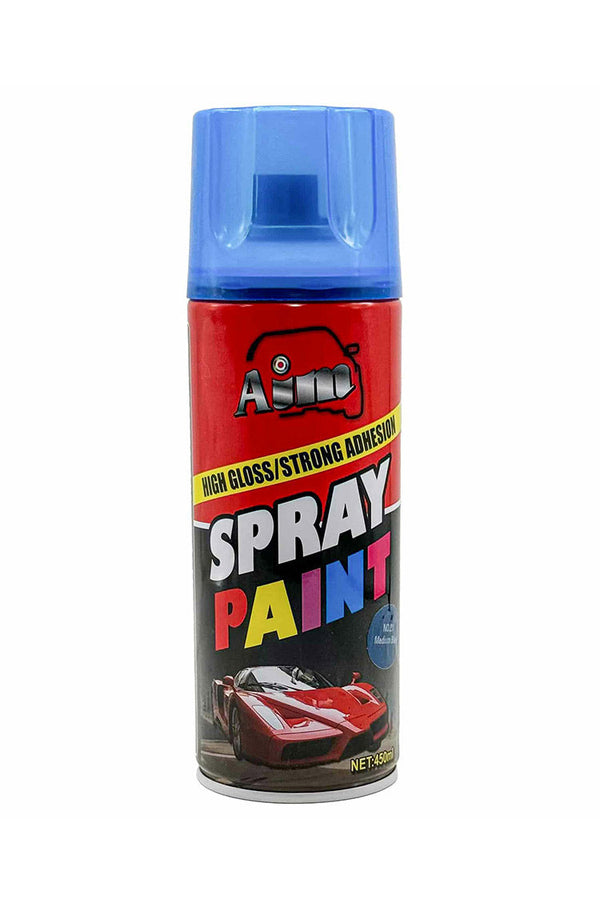 Aim High Gloss Spray Paint Medium Blue - 450ml