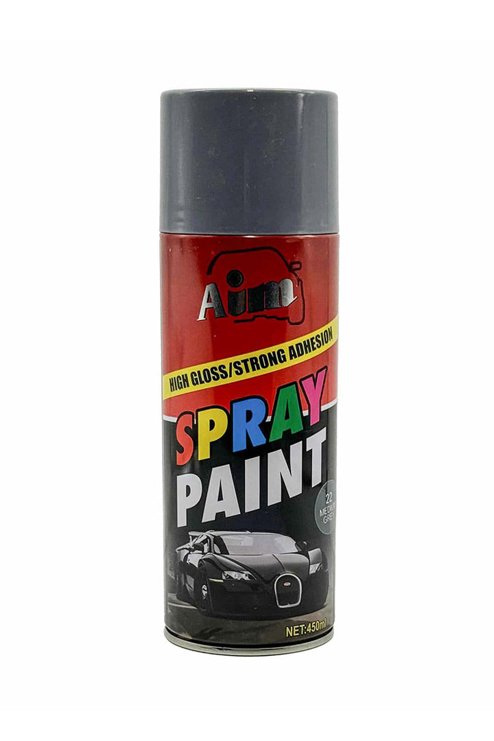 Aim High Gloss Spray Paint Medium Grey - 450ml