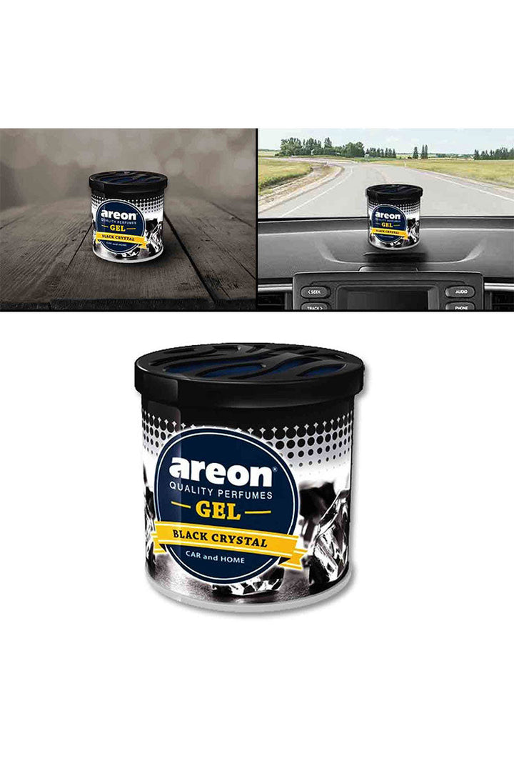 Areon Gel Black Crystal Car Perfume & Fragrance 80g